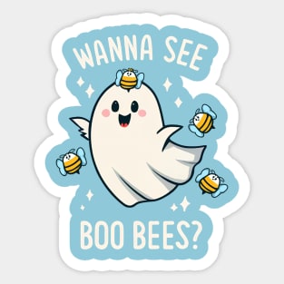 Halloween funny boo bees Sticker